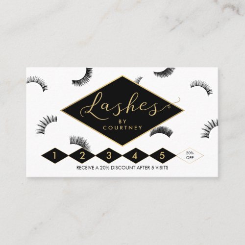 Lots of Lashes Lash Salon WhiteBlackGold Loyalty