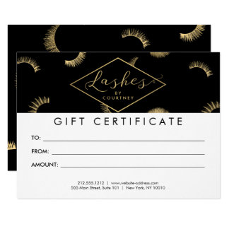 Eyelash Extension Gift Certificate Template Certificate Gifts On Zazzle Eyelash Extension Gift Certificate Template Certificate Gifts On Zazzle