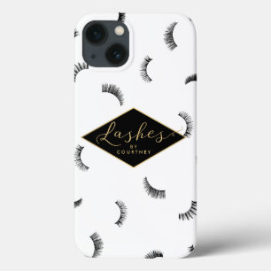 Lots of Lashes Pattern Lash Salon Personalized iPhone 13 Case