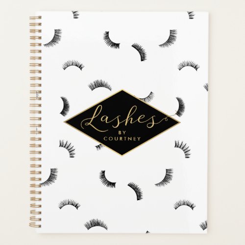 Lots of Lashes Pattern Salon Appointment Book Planner