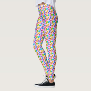 Lots of Leaves! Spring Leaf Yoga Pants, Leggings