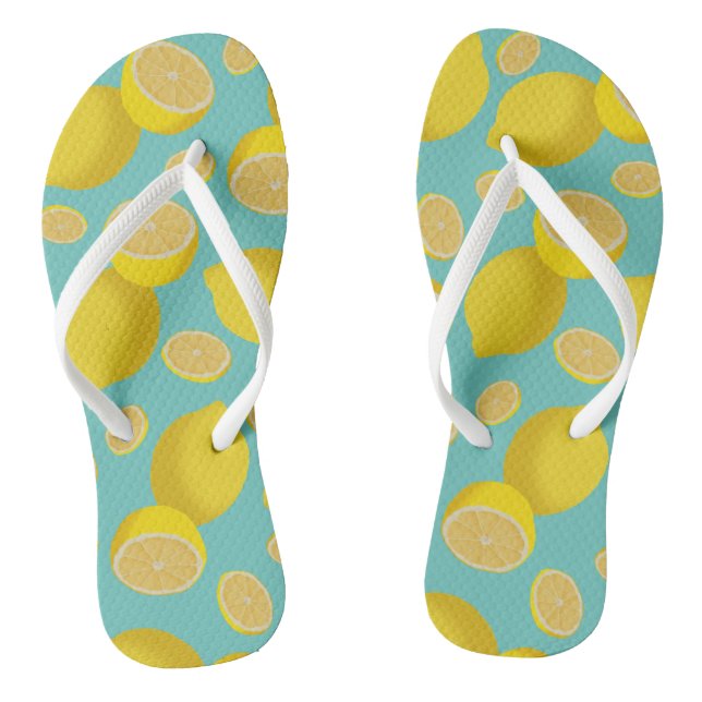 Lots Of Lemons  Flip Flops (Footbed)