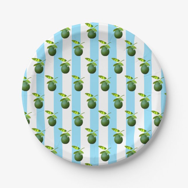 Lots of Lime Paper Plates (Front)