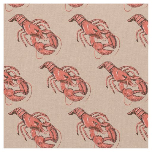 Lots of Lobsters Fabric
