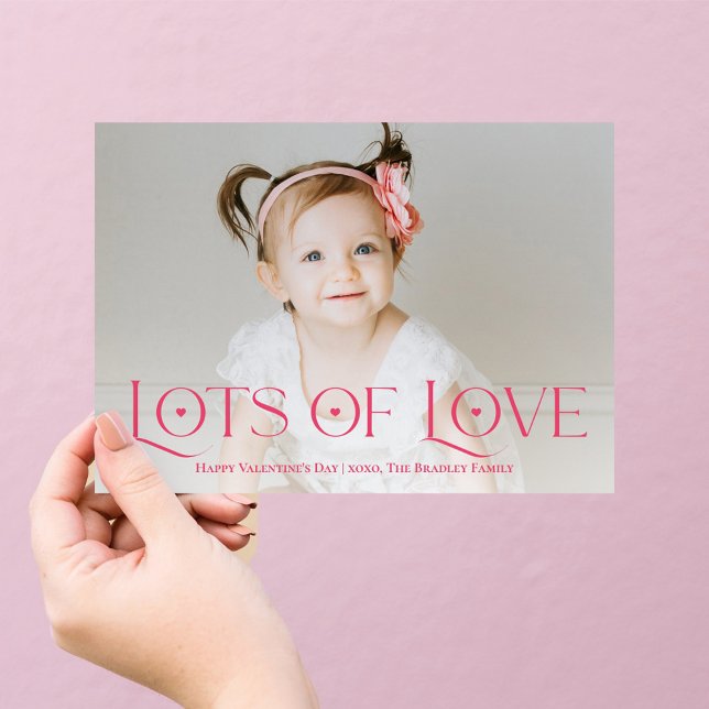 Lots of Love Editable Color Valentine's Day Card (Creator Uploaded)