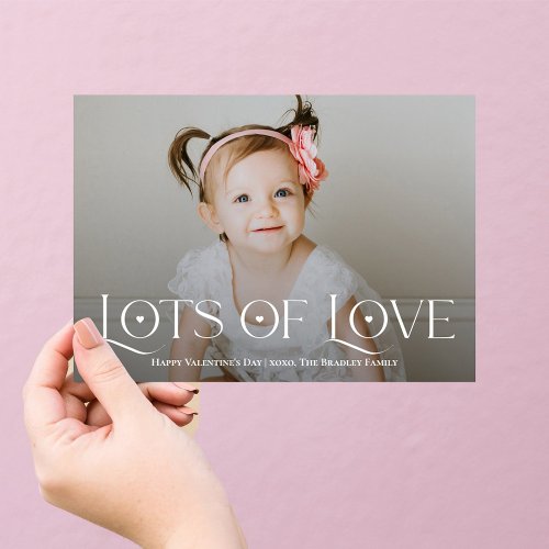 Lots of Love Editable Color Valentines Day Card