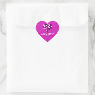 Lots of Love for Valentine's Day Heart Sticker