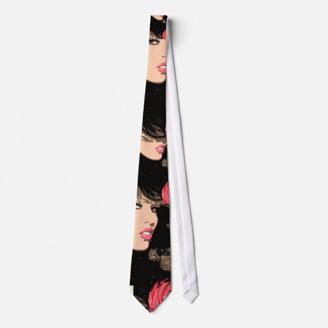Lots of Love from the LoliPop Girl Neck Tie (Front)
