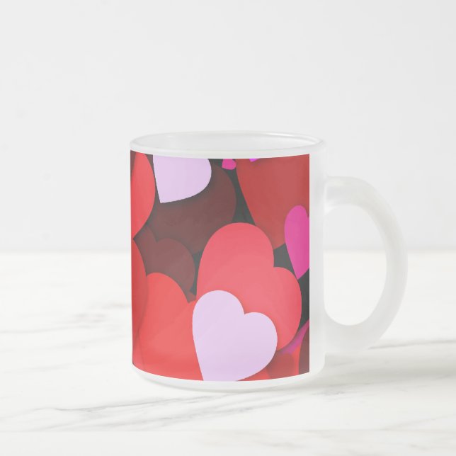 Lots of Love Frosted Glass Coffee Mug (Right)