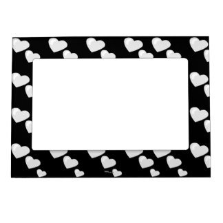 Lots of Love (Heart Pattern) (White) Magnetic Frame