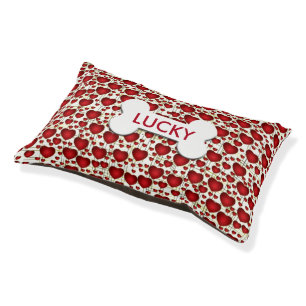 Lots of Love Hearts for your Family Pet Bed