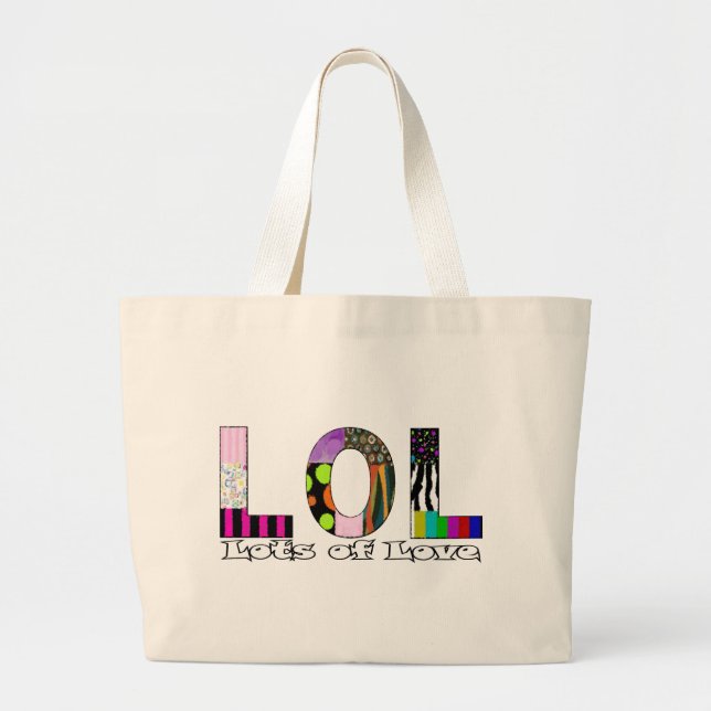 Lots of Love Large Tote Bag (Front)