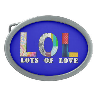 Lots of Love Oval Belt Buckle
