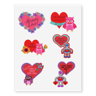 Lots of Love Valentines Day Temporary Tattoos