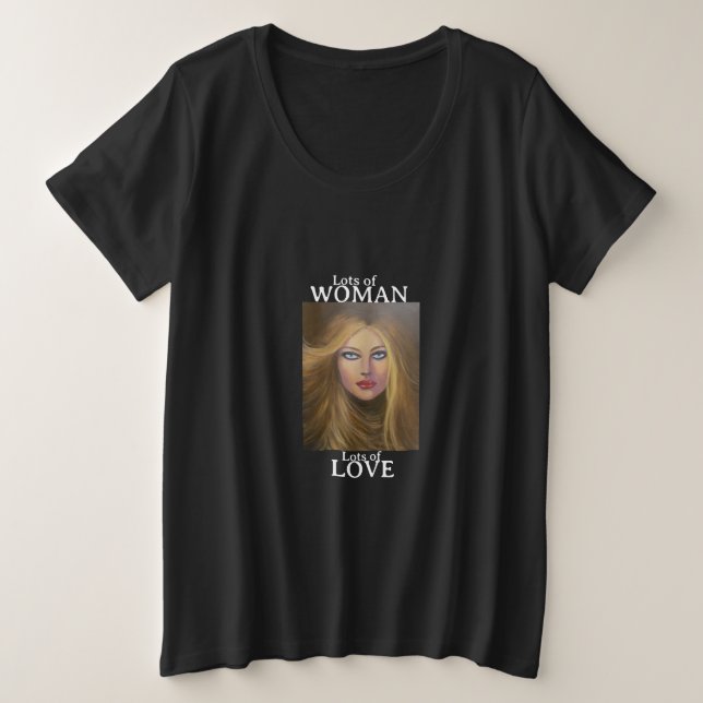 Lots of Love/Women's Plus-Size Basic T-Shirt (Design Front)
