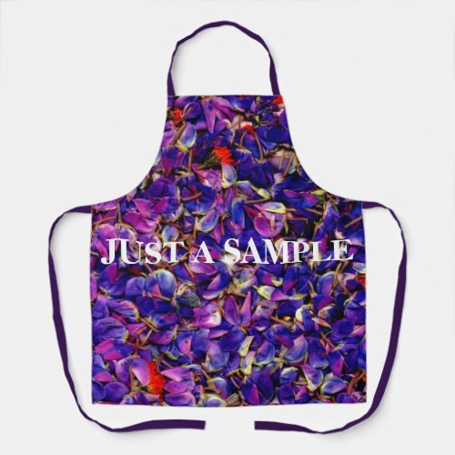 Lots of Lupine Petals     Apron