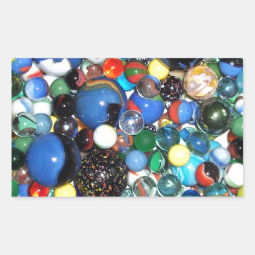 Lots of Marbles Rectangular Sticker