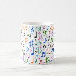 [ Thumbnail: Lots of Musical Notes and Symbols Coffee Mug ]
