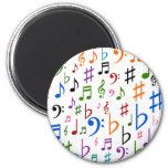 [ Thumbnail: Lots of Musical Notes and Symbols Magnet ]