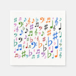 [ Thumbnail: Lots of Musical Notes and Symbols Napkins ]