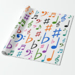 [ Thumbnail: Lots of Musical Notes and Symbols Wrapping Paper ]