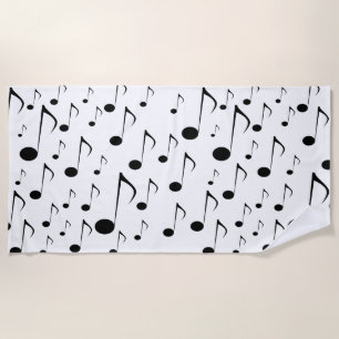 Lots of Musical Notes Beach Towel