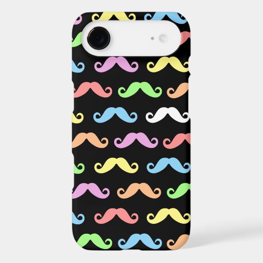 Lots of Mustaches (black) Iphone Case-Mate Case (Back)