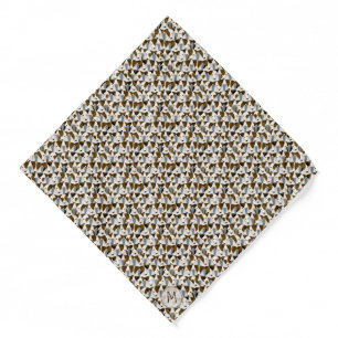 lots of parson jack russell terriers pattern bandana