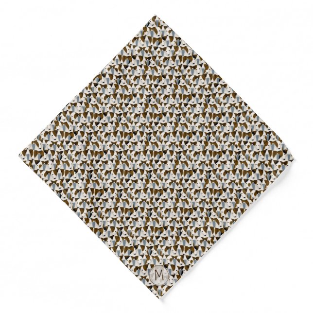 lots of parson jack russell terriers pattern bandana (Front)