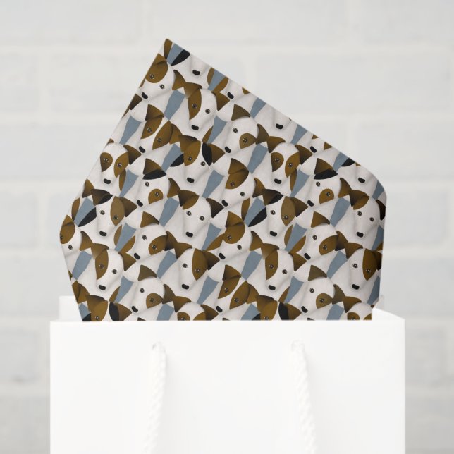 lots of Parson Jack Russell Terriers pattern Tissue Paper (Gift Bag)