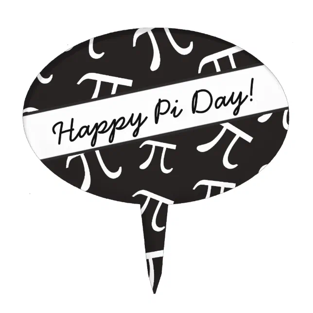 Lots of Pi Math Happy Pi Day Cake Topper Zazzle