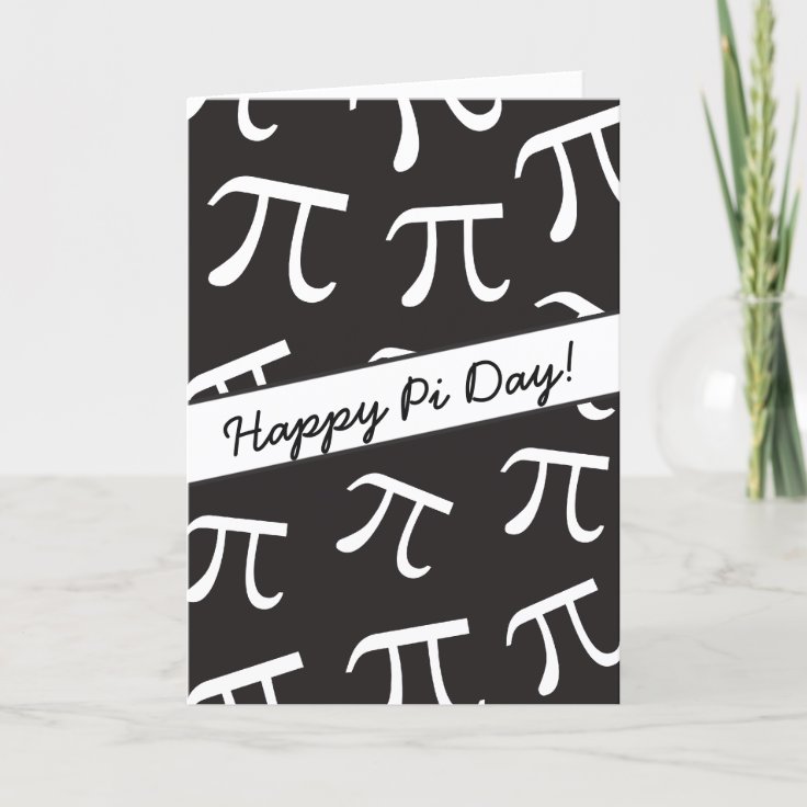Lots of Pi Math Happy Pi Day Card Zazzle