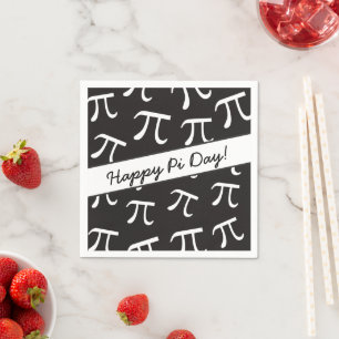 Lots of Pi - Math - Happy Pi Day Paper Napkins