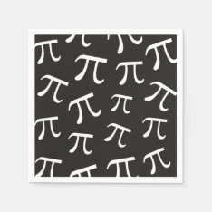 Lots Of Pi Symbols Pi Day Math Themed Paper Napkin at Zazzle