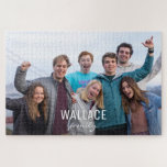Lots of pieces Family Reunion custom Photo Jigsaw Puzzle<br><div class="desc">Give a unique gift that is personalized for the family. Customize this puzzle with their family name and photo. More pieces,  more fun. Put it together or give it as a gift for all the family members.</div>