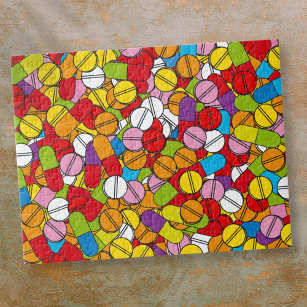 Lots of Pills Colorful Jigsaw Puzzle