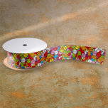 Lots of Pills Colorful Satin Ribbon<br><div class="desc">LOTS OF PILLS RIBBON. Cool,  trendy and fun science-inspired ribbon designed as a gift for all scientists,  science teachers,  science students,  and,  in short,  any science geek in your life (including you)! Designed by Thisisnotme©</div>