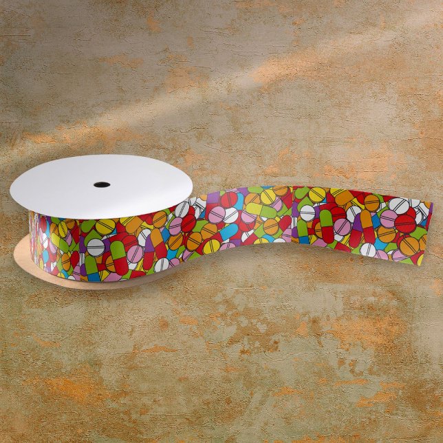 Lots of Pills Colorful Satin Ribbon (Lots of Pills Colorful Satin Ribbon)