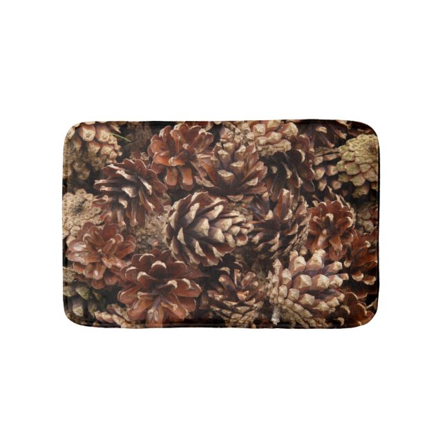 Lots of Pine Cones Bathroom Mat (Front)