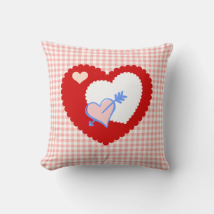 Lots of Pretty Hearts Valentine Throw Pillow