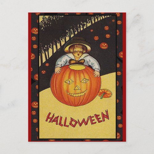 Lots of Pumpkins Vintage Halloween Art Cards