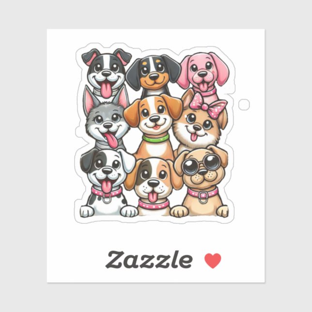 Lots of Puppies Sticker (Sheet)