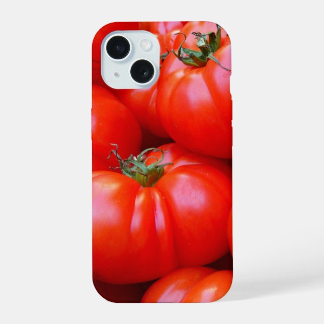 Lots of Ripe Red Tomatoes Iphone Case (Back)