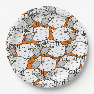 Lots of Sheep Paper Plates