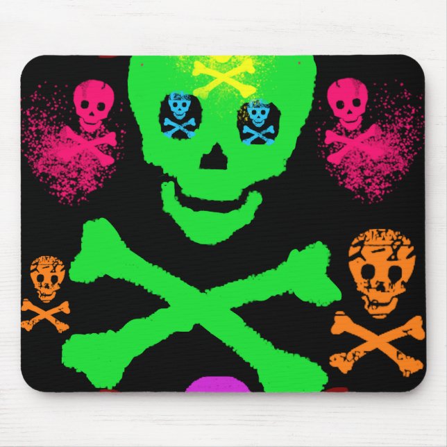 Lots of Skulls Mouse Pad (Front)