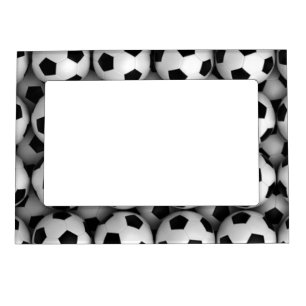 lots of soccer balls magnetic frame