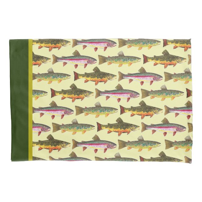 Lots of Trout Beautiful Decor Pillow Case (Front)