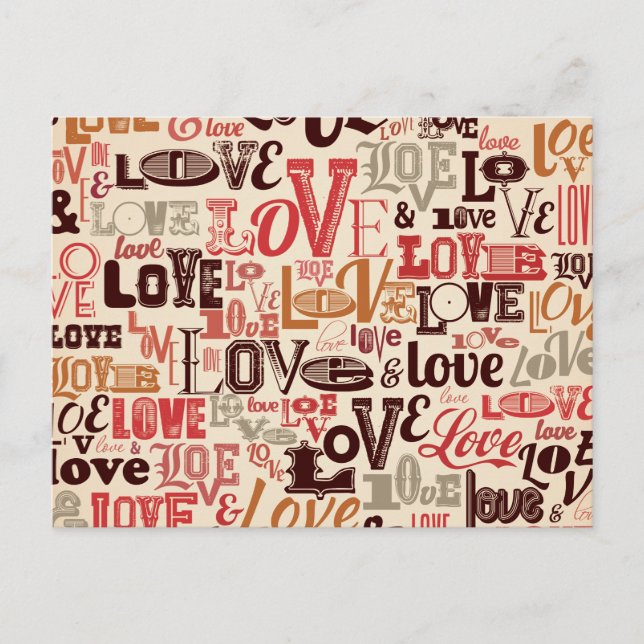 Lots of Vintage Love Postcard (Front)