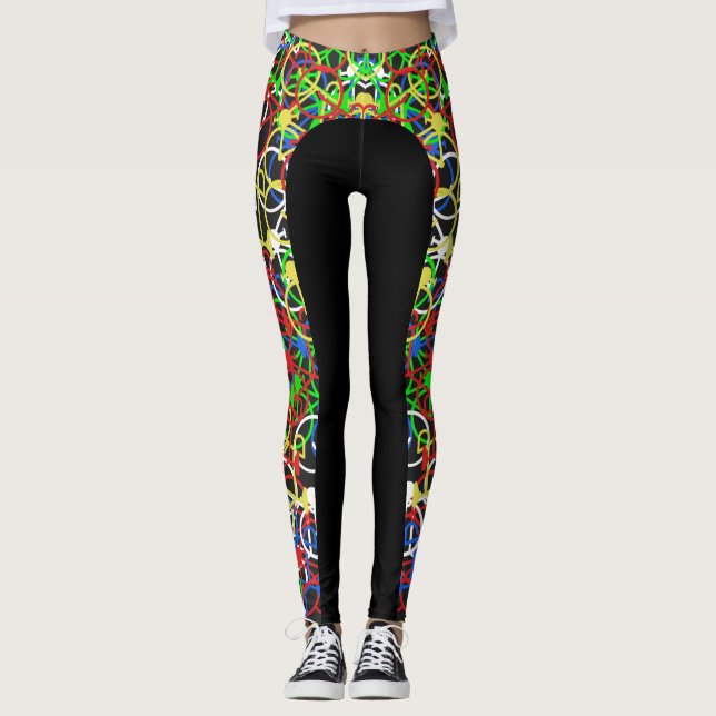 Lotsa Coloured Bicycles - Cyclist's Leggings (Front)