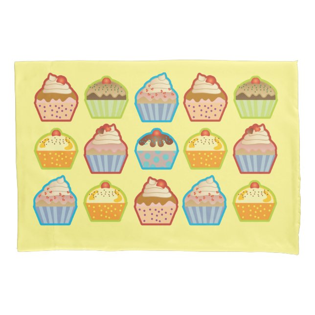 Lotsa Cute Cupcakes Children Blanket Pillow Case (Front)